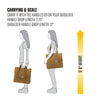 Carhartt B0000583 Vertical 18L Firm Duck Tote Bag, Firm Duck Cotton Material W/Hand and Shoulder Straps, Carhartt Brown