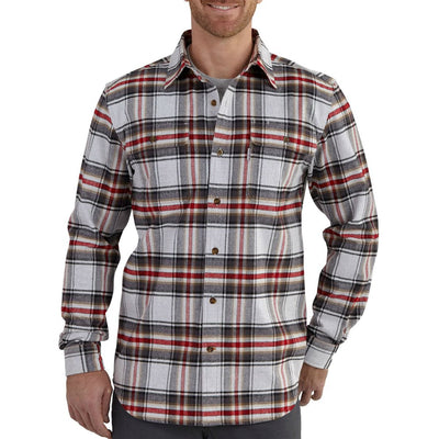 Carhartt 102215 Men's Hubbard Plaid Shirt Shadow Button-up Shirt