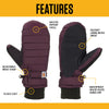 Carhartt WA625 Women's Waterproof Insulated Quilted Knit Cuff Mitten