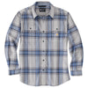 Carhartt 105947 Men's Loose Fit Heavyweight Flannel Long-Sleeve Plaid Shirt - X-Large Regular - Asphalt