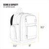 Carhartt 35L Triple-Compartment Backpack, Durable Pack with Laptop Sleeve and Duravax Abrasion Resistant Base