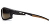 Carhartt Ironside Safety Glasses, Retail Clamshell Packaging, Black/Tan Frame, Sandstone Bronze Anti-Fog Lens