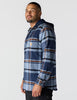 Carhartt Men's Rugged Flex Relaxed Fit Flannel Fleece Lined Hooded Shirt Jac