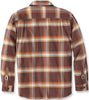 Carhartt 105945 Men's Rugged Flex Relaxed Fit Midweight Flannel Long-S - Small Regular - Chestnut