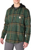 Carhartt 107011 Men's Rugged Flex Relaxed Fit Flannel Fleece Lined Hooded Shirt Jac