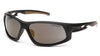 Carhartt Ironside Safety Glasses, Retail Clamshell Packaging, Black/Tan Frame, Sandstone Bronze Anti-Fog Lens