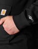 Carhartt 107064 Men's Force Relaxed Fit Lightweight Logo Graphic Sweatshirt, Black, Large