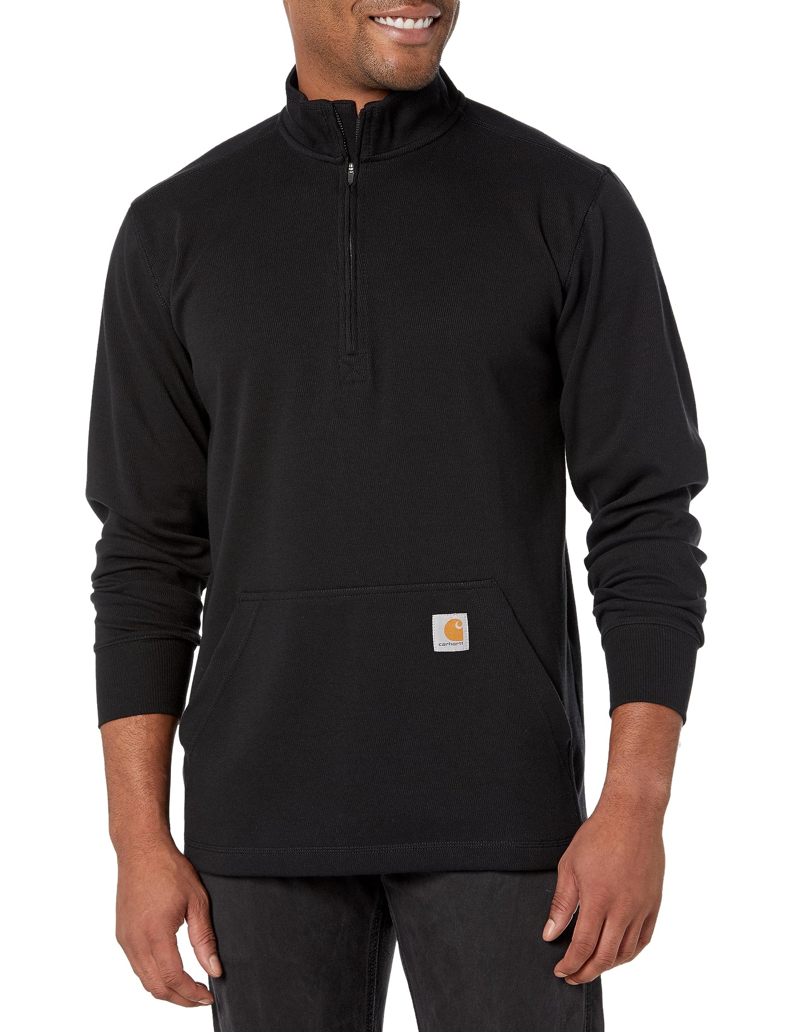 Carhartt 104428 Men's Relaxed Fit Heavyweight Long-Sleeve 1/2-zip Ther ...