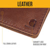 Carhartt B0000651 Mens Full Grain Patina Leather Wallets, Bifold, and Front Pocket Options