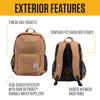 Carhartt B0000533 23L Single-Compartment Backpack, Durable Pack with Laptop Sleeve and Duravax Abrasion Resistant Base