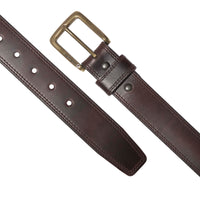 Carhartt A0005503 Men's Rugged Leather Engraved Buckle Belts, Brown w/OEB Finish, 48