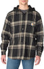 Carhartt 107011 Men's Rugged Flex Relaxed Fit Flannel Fleece Lined Hooded Shirt Jac