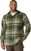 Carhartt Men's Rugged Flex Relaxed Fit Flannel Fleece Lined Hooded Shirt Jac