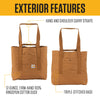 Carhartt B0000583 Vertical 18L Firm Duck Tote Bag, Firm Duck Cotton Material W/Hand and Shoulder Straps, Carhartt Brown