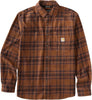 Carhartt 107010 Men's Rugged Flex Relaxed Fit Midweight Flannel Long-Sleeve Plaid Shirt