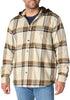 Carhartt 107011 Men's Rugged Flex Relaxed Fit Flannel Fleece Lined Hooded Shirt Jac