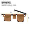 Carhartt B0000526 Padded Tool Belt, Rugged Tool Belt with Tool and Fastener Storage Pockets