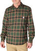 Carhartt 107010 Men's Rugged Flex Relaxed Fit Midweight Flannel Long-Sleeve Plaid Shirt