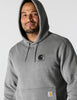 Carhartt 107064 Men's Force Relaxed Fit Lightweight Logo Graphic Sweatshirt, Asphalt Heather, XX-Large Tall