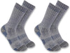 Carhartt SB2072M Men's Midweight Synthetic-Wool Blend Boot Sock 2-Pack