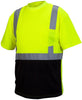 Rugged Outfitters 66712 Hi-Vis Safety Shirt with Moisture Wicking Mesh (Safety Green, Large)