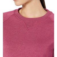 Carhartt 104410 Relaxed Fit Midweight Crew Neck Block Logo Sleeve Graphic Sweatshirt Beet Red Heather XS