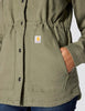 Carhartt 106850 Women's TENCEL Fiber Series Relaxed Fit Canvas Coat, Dusty Olive, Small