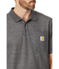 Carhartt106685  Men's Loose Fit Midweight Short-Sleeve Pocket Polo, Carbon Heather