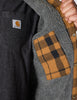 Carhartt 107017 Men's Relaxed Fit Flannel Sherpa-Lined Shirt Jac