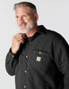 Carhartt 107270 Men's Rain Defender Loose Fit Heavyweight Quilted Snap Front Shirt Jac