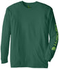 Carhartt K231 mens Loose Fit Heavyweight Long-Sleeve Logo Sleeve Graphic T-ShirtBamboo GreenX-Large/Tall