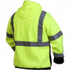 Pyramex RSSH3210 Type R Class 3 Black Bottom Pullover Safety Sweatshirt - Yellow/Lime