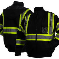 Pyramex RJ3710 Waterproof Black Hi Vis Jacket