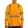 Carhartt 100496 Men's HV Force Relaxed LS Class 3 T-Shirt