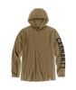 Carhartt 106654 Men's Force Relaxed Fit Midweight Long-Sleeve Logo Graphic Hooded T-Shirt
