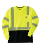 Carhartt 107813 Men's Force Hi-Vis Relaxed Long Sleeve Class 3 T-Shirt