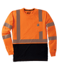 Carhartt 107813 Men's Force Hi-Vis Relaxed Long Sleeve Class 3 T-Shirt