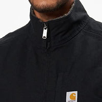 Carhartt 104277 Men's Loose Fit Washed Duck Sherpa-Lined Mock-Neck Vest