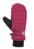 Carhartt WA625 womens Quilts Insulated Mitten, Crabapple, Small