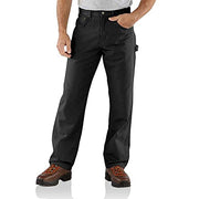 Carhartt B159 Men's Canvas Carpenter Loose Fit Pant - 38W x 30L - Black