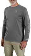 Carhartt 106164 Men's Force Sun Defender Lightweight Long-Sleeve Logo Graphic T-Shirt