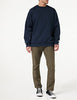 Carhartt K124 mens Midweight Crewneck Sweatshirt (Big & Tall) work utility t shirts, New Navy, 3X-Large US