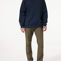 Carhartt K124 mens Midweight Crewneck Sweatshirt (Big & Tall) work utility t shirts, New Navy, 3X-Large US
