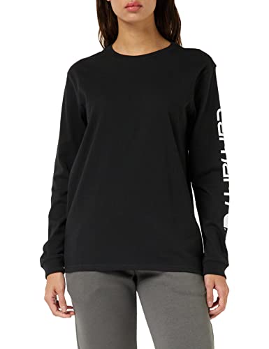 Women's Relaxed Fit Midweight Blackberry Logo Sleeve Graphic