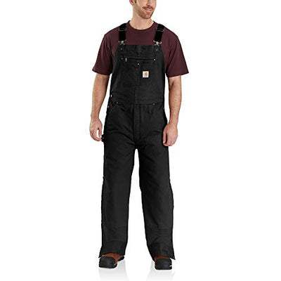 Carhartt 104031 mens Loose Fit Washed Duck Insulated Bib Overall