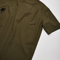 Carhartt 103555 Men's Rugged Flex Rigby Short Sleeve Work Shirt, Military Olive, Small
