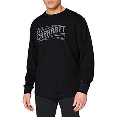 Carhartt 103850 Men's Tilden Graphic Long Sleeve Crew - Medium - Black