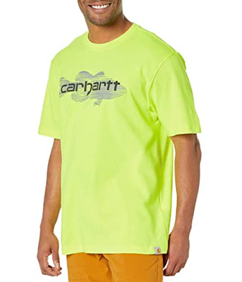 Carhartt 105717 Men's Loose Fit Heavyweight Short-Sleeve Fish Graphic T-Shirt