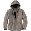 Carhartt 104292 Women's Loose Fit Washed Duck Sherpa Lined Jacket, Taupe Gray, Medium