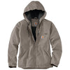 Carhartt 104292 Women's Loose Fit Washed Duck Sherpa Lined Jacket, Taupe Gray, Large